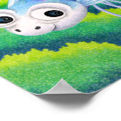 Poster Voler dans un planeur en forme de poisson. (Coin)