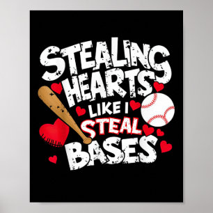 Poster Voler Des Coeurs Comme Je Vole Des Bases, Du Baseb