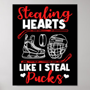 Poster Voler des cœurs comme je vole des palets Hockey su