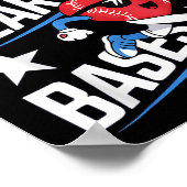 Poster Voler les coeurs et les bases de baseball Saint-Va (Coin)