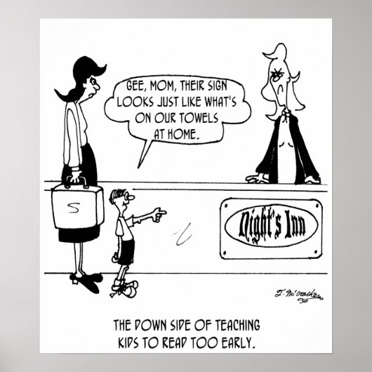 Poster Voler les serviettes de l'hôtel (Devant)