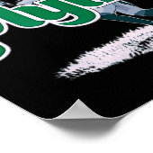 Poster Voler Saquon Voler Aigles Barkley L'obstacle inver (Coin)