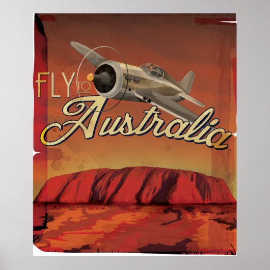 Poster Voler vers l'Australie (Devant)