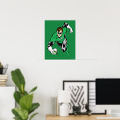 Poster Voler vers l'avant de la lanterne verte (Bureau à domicile)