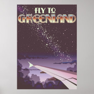 Poster Voler vers le Groenland