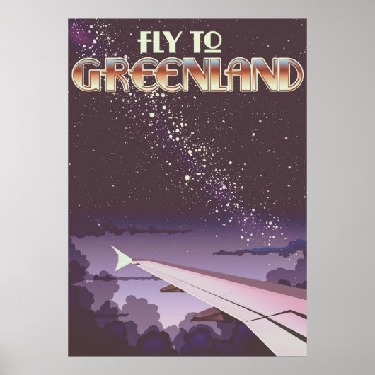 Poster Voler vers le Groenland (Devant)