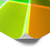 Poster Volet arc-en-ciel géométrique (Coin)