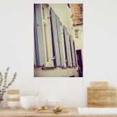 Poster Volets bleus (Cuisine)