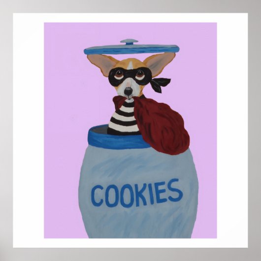 Poster Voleur de biscuits Chihuahua (Devant)
