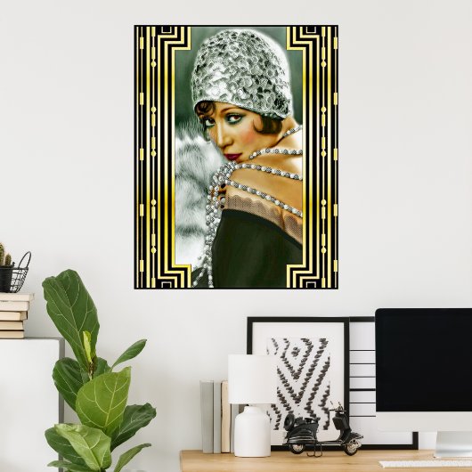 Poster Voleur vintage (Bureau à domicile)