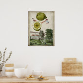 Poster Volkamer Citrus Lemon Paysage italien (Cuisine)