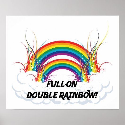 POSTER - VOLLEDIG DUBBELE RAINBOW (Voorkant)