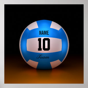 Poster Volley-ball bleu