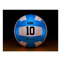 Volley-ball bleu