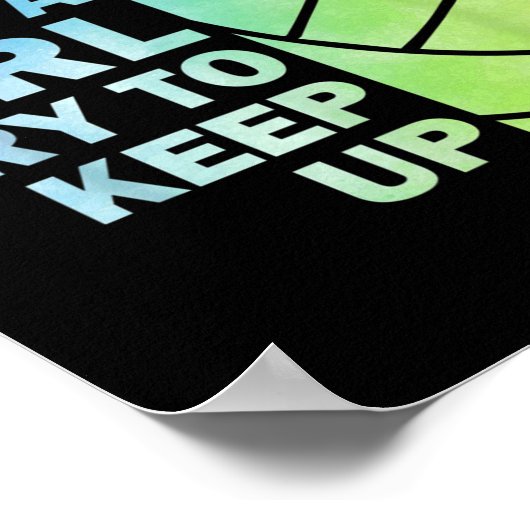 Poster Volley-ball cool Pour Femmes Filles Jeune Volley-b (Coin)