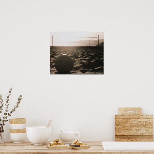 Poster Volley-ball dans le sable (Cuisine)