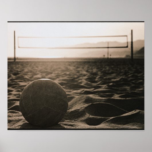 Poster Volley-ball dans le sable (Devant)