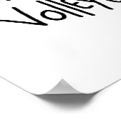 Poster Volley-ball de base à bascule masculin (Coin)