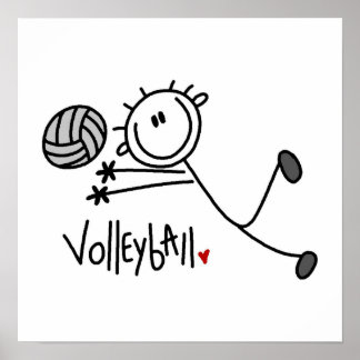 Poster Volley-ball de base à bascule masculin