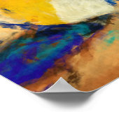 Poster Volley-ball de plage Abstrait (Coin)