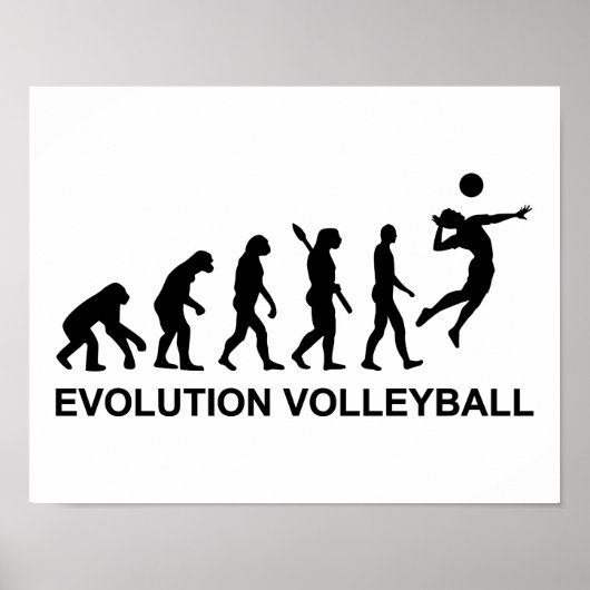 Poster Volley-ball Évolution (Devant)