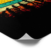 Poster Volley-ball Evolution Retro (Coin)