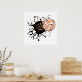 Poster volley-ball féminin (Cuisine)