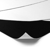 Poster Volley-ball motivationnel Imprimer 010 Noir et bla (Coin)