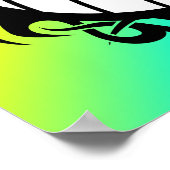 Poster volley-ball tribal (Coin)
