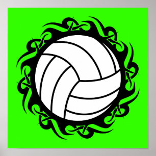 Poster volley-ball tribal
