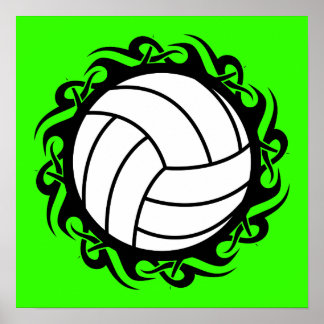 Poster volley-ball tribal