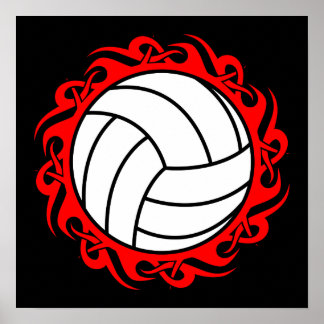 Poster volley-ball tribal
