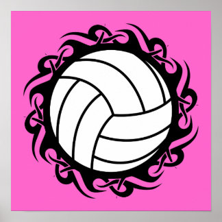 Poster volley-ball tribal