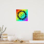 Poster volley-ball tribal (Cuisine)