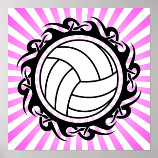 Poster volley-ball tribal