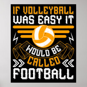 Poster Volley-Ball - Un Bon Placard Comme Un Garçon
