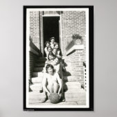 Poster Volley-ball vintage (Devant)