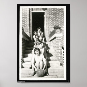 Poster Volley-ball vintage