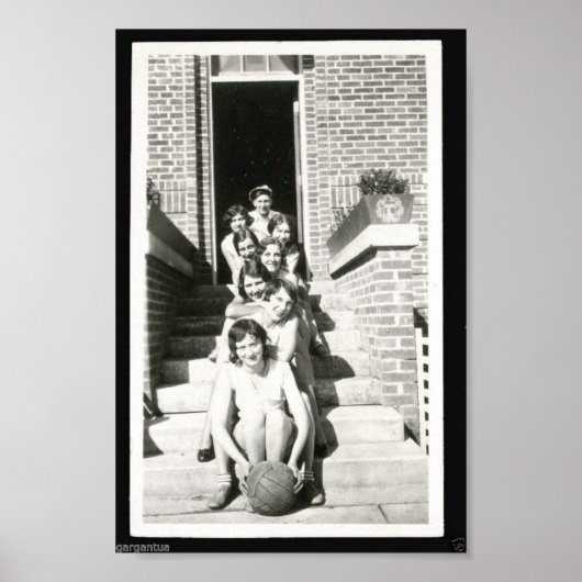 Poster Volley-ball vintage (Devant)