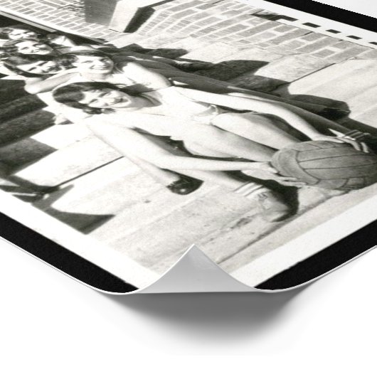 Poster Volley-ball vintage (Coin)