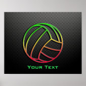 Poster Volley coloré (Devant)