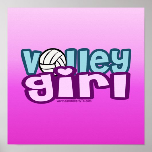 Poster Volley fille (Devant)