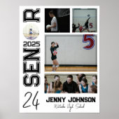 Poster Volleyball Custom Senior Night Picture (Devant)