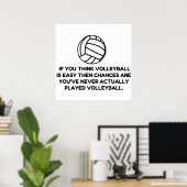 POSTER VOLLEYBALL FACILE (Bureau à domicile)
