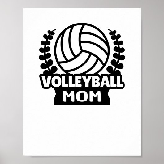 Poster Volleyball - Maman de volleyeuse (Devant)