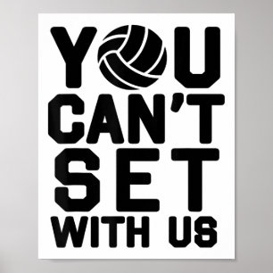 Poster Volleyball S pour filles - Vous ne pouvez pas joue