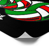 Poster Volleyball Santa Hat Snowman Xmas Funny Volleyball (Coin)