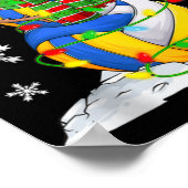 Poster Volleyball Snowman Christmas Tree Lights Xma T Shi (Coin)