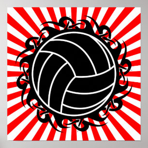 Poster volleyball tribal