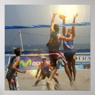 Poster Volleybalspel